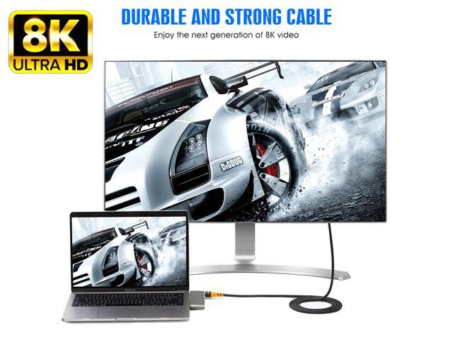 8K HDMI Cable [6.6ft], iXever HDMI 2.1 Certified Cable 48Gpbs Ultra High Speed Braided Cord 4K@120Hz 8K@60Hz HDCP 2.2 & 2.3 Compatible with...