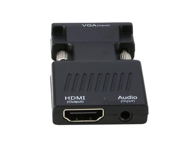 VGA to HDMI Adapter Converter with Audio, Full HD 1080P VGA Male to HDMI Female for Older Computer Laptop with VGA output to TV, Monitor or...