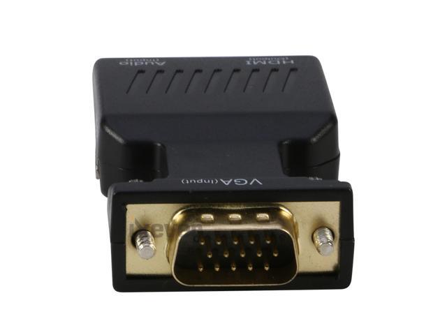 VGA to HDMI Adapter Converter with Audio, Full HD 1080P VGA Male to HDMI Female for Older Computer Laptop with VGA output to TV, Monitor or...