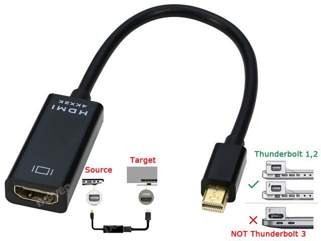 4K Mini DP DisplayPort to HDMI Adapter, iXever MDP Mini DP to HDMI(Thunderbolt 1 2) Converter Adapter Compatible for MacBook Pro, MacBook Air, Mac...
