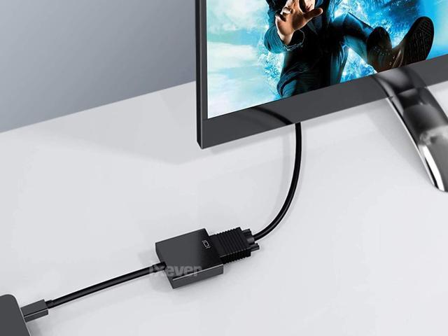 IXEVER Mini DisplayPort to VGA Adapter [2-Pack],Mini DP to VGA Male to Female Adapter Compatible with Thunderbolt for PC ThinkPad SurfacePro