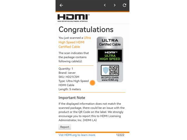 8K HDMI 2.1 Cable 15ft/5M [Certified], iXever Ultra Speed Long HDMI Cable 48Gbps 8K@60Hz, 4K@120Hz, 2K@144Hz, eARC,HDCP 2.2 & 2.3,HDR Dolby for...