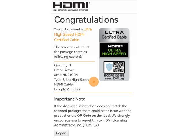 8K HDMI Cable [6.6ft], iXever HDMI 2.1 Certified Cable 48Gpbs Ultra High Speed Braided Cord 4K@120Hz 8K@60Hz HDCP 2.2 & 2.3 Compatible with...