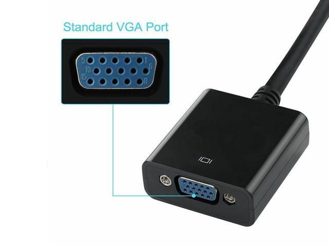 DP DisplayPort to VGA Adapter 1080p [10Pack], IXEVER DP to VGA Female Converter Adapter, 1920x1080 for Computer to DP Display, Compatible with...