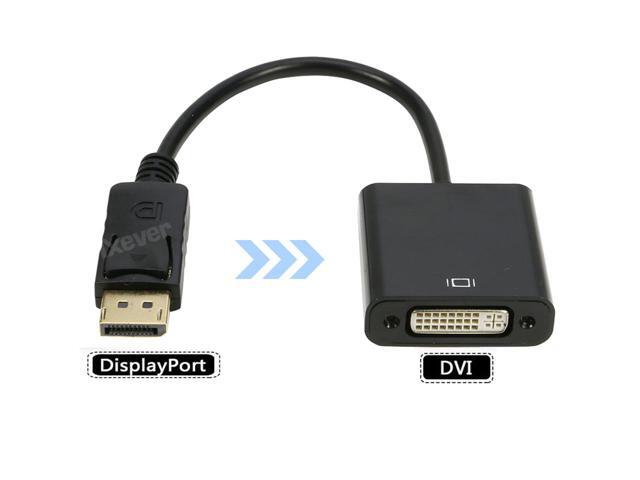 DP DisplayPort to DVI Adapter (3Pack), iXever Gold Plated DP Display Port to DVI DVI-I Female Video Adapter 1080p, Compatible with Computer,...
