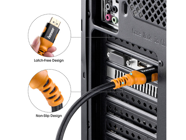 8K Display Port Cable [6.6ft/2m], iXever DisplayPort 1.4 Cable Male to Male up to 8K 60Hz, 4K 144Hz Supports HBR3, DSC, HDR 10, UHD, 32.4 Gbit/s...