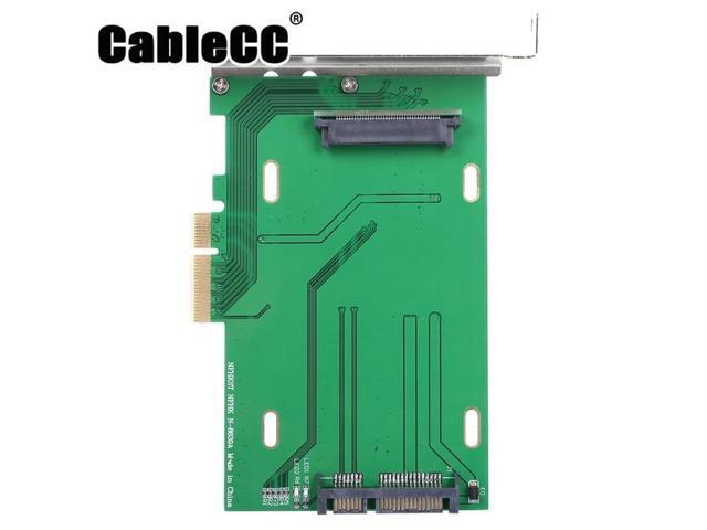 Cablecc PCI-E 3.0 x4 Lane to U.2 U2 Kit SFF-8639 Host Adapter for Intel Motherboard & 750 NVMe PCIe SSD