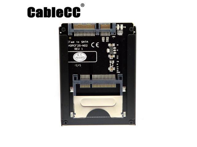 Cablecc SATA 22Pin to CFast Card adapter 2.5 inch Hard Disk Case SSD HDD CFast Card Reader for PC Laptop