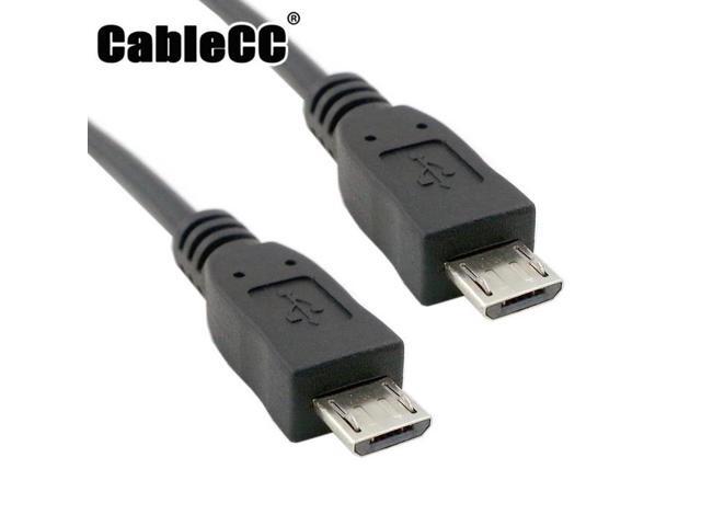 Cablecc Micro USB male to Micro USB Male data charger cable 100cm for S4 i9500 Note2 N7100 Mobile Phone & Tablet