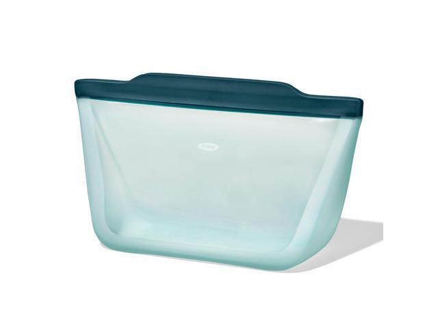 OXO Good Grips Silicone Reusable Bag Stand-Up Half Gallon (64 oz) - Lagoon