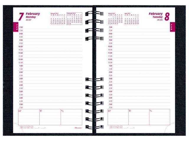 Brownline 2011 CoilPro Daily Planner, Black, 8 x 5 Inches (CB634C. BLK)