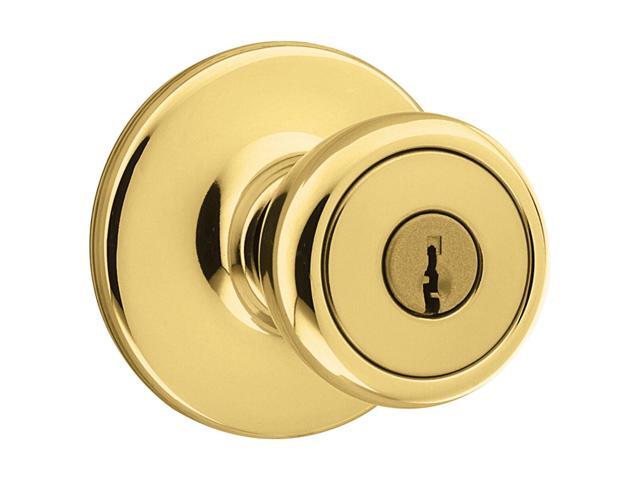 KWIKSET 400T 3 6AL RCS BP Polished Brass Tylo Entry Lockset