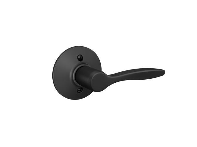 Schlage F170 DEL 622 RH Right Handed Delfayo Door Lever with Standard Trim, One-Sided Non-Turning Dummy Handle, Matte Black