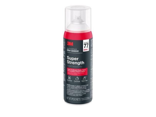 3M Super 77 Multi-Surface Spray Adhesive, 7.35 oz., Low VOC, Quick Bond, Fast Drying, Clear Finish for Foil, Foam, Paper, Metal, Plastic, Fabric,...
