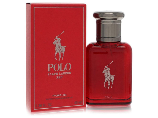 RALPH LAUREN FRAGRANCES Polo Red - Parfum - Mens Cologne - Ambery & Woody - With Absinthe, Cedarwood, and Musk - Intense Fragrance - 1.36 Fl Oz
