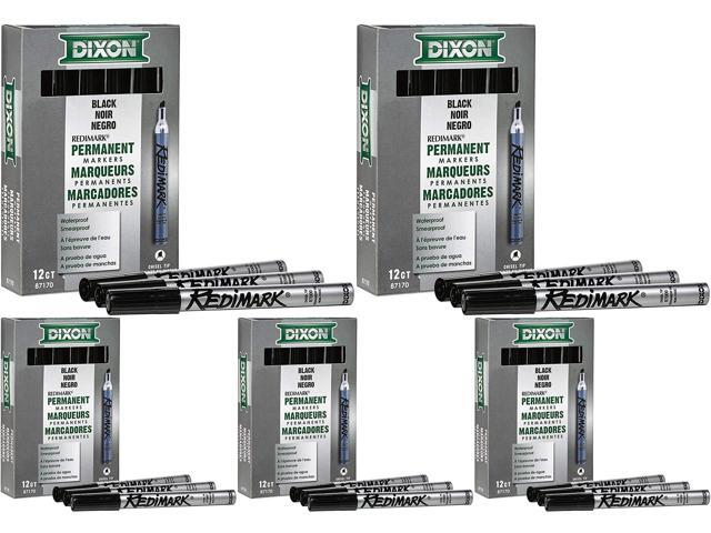 Redimark+Metal-Cased+Marker%2c+Broad+Chisel+Tip%2c+Black%2c+Dozen