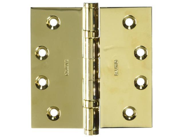 Baldwin 1041033I Square Ball Bearing Mortise Hinge, Vintage Brass