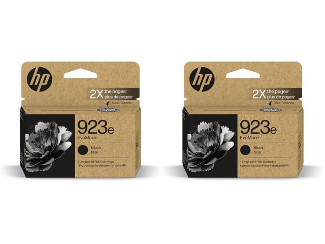 923e Black EvoMore Ink Cartridge Works with Printer Series: OfficeJet 8120, OfficeJet Pro 8130 Carbon Neutral 4K0T7LN, (Pack of 2)
