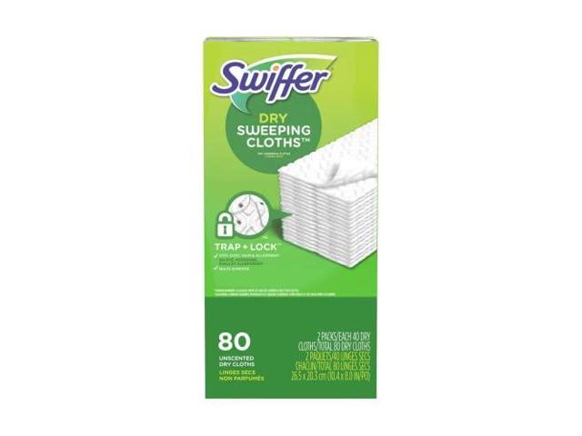 Swiffer Sweeper Dry Sweeping Cloths, 84 Count, Unscented Mop Refills for Floor Mopping and Cleaning, Hardwood and Multi Surface Floor Mop Refills,...