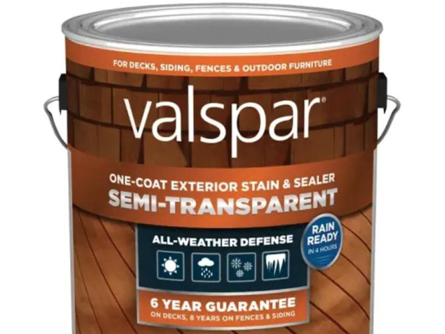 Valspar Stain & Sealer Transparent Red 1 Gallon VL1028084-16