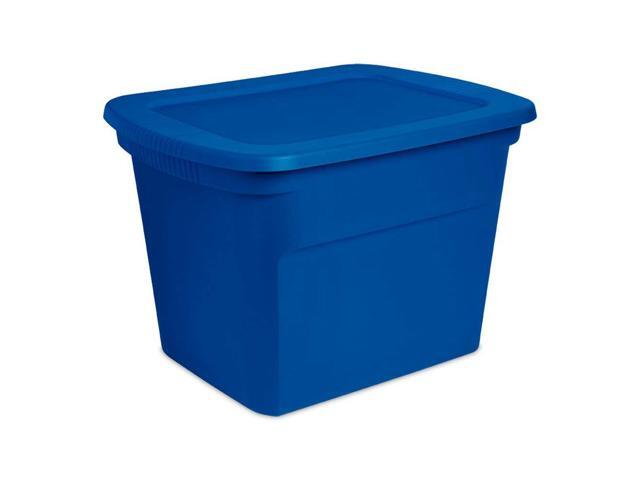 Sterilite 18 Gal Totes Blue Morpho 8-Pack