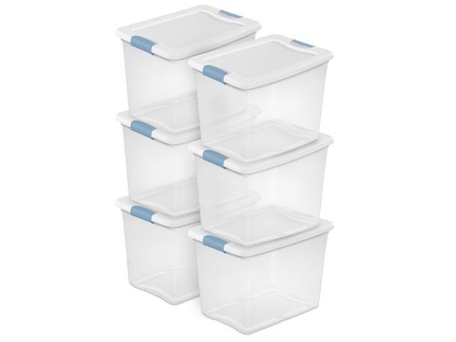 Sterilite Latching Box 25 Quart 6-Pack