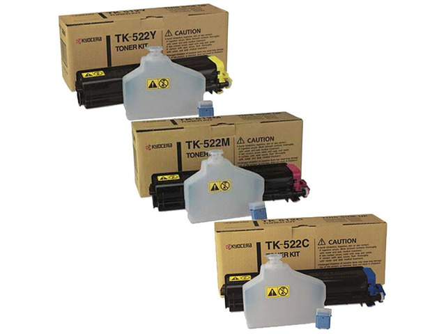 Kyocera Mita TK522 Toner Cartridge Set C/M/Y