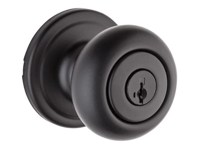 Troy Smart Key Entrance Knobset Iron Black