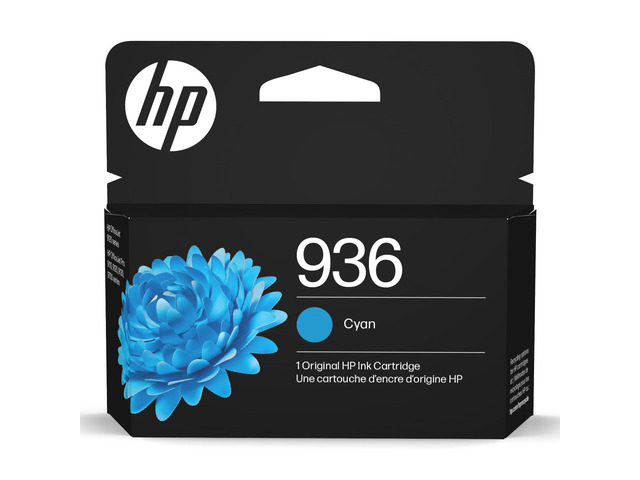 936 Cyan Ink Cartridge Works with OfficeJet 9120, Pro 9110, 9120, 9130, Wide Format 9730 Series Eligible for Instant Ink 4S6U9LN Packaging...