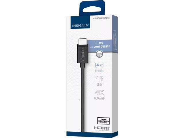 INSIGNIA 4K HDMI Cable 4 ft, Model# NS-HG04518