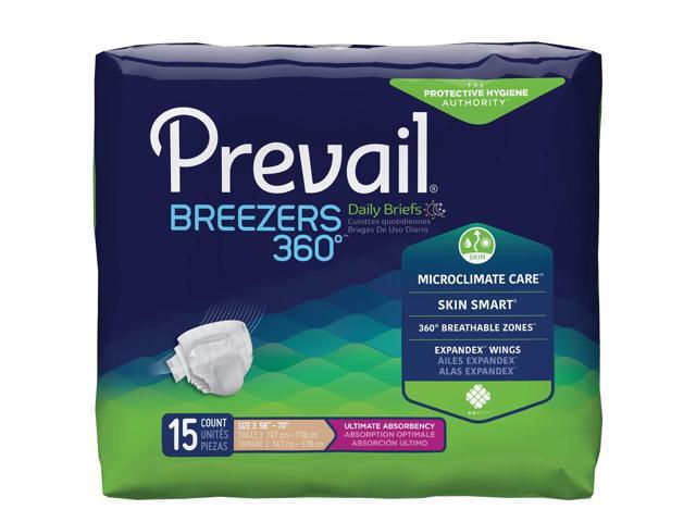 Prevail Air Incontinence Brief XL Size 3 15ct