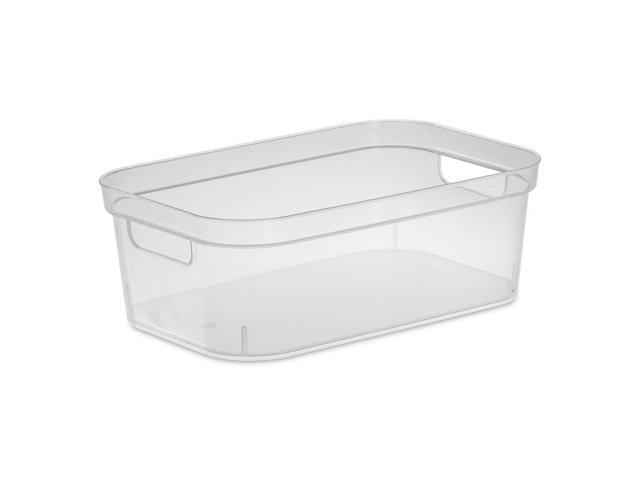 Sterilite Small Storage Bin Clear 8-Pack