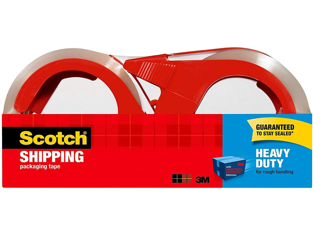Scotch Heavy Duty Shipping Tape 3850-2ST, 1.88in x 54.6yd, 2 Rolls