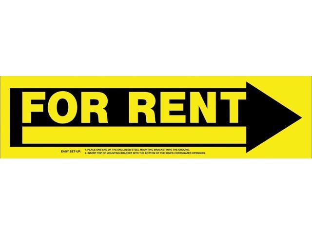 Hillman For Rent Sign 6x24 Single Pack
