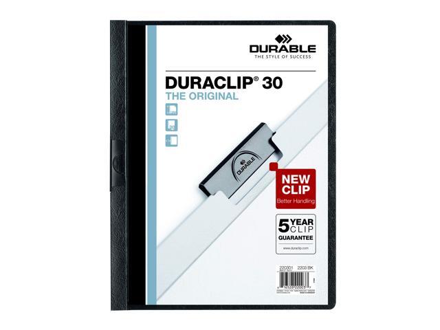 Durable DURACLIP Report Cover, Letter, 30 Pages, 25 Pack