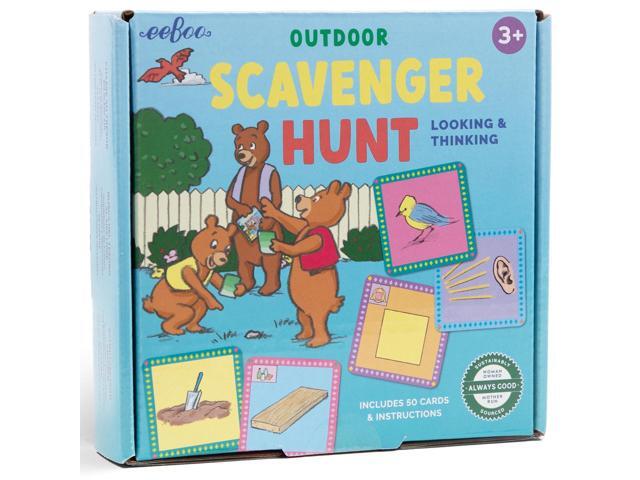eeBoo Scavenger Hunt Outdoors Game, Ages 3+