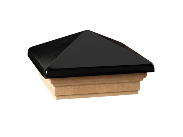Deckorators Black Post Cap 72396, 4x4 Treated Base