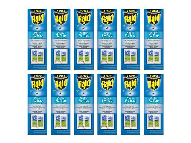 Raid Transparent Window Fly Trap 12 Pack