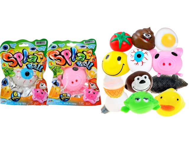 JA-RU Splat Ball Squishy Fidget Balls 2-Pack 5303-2slp