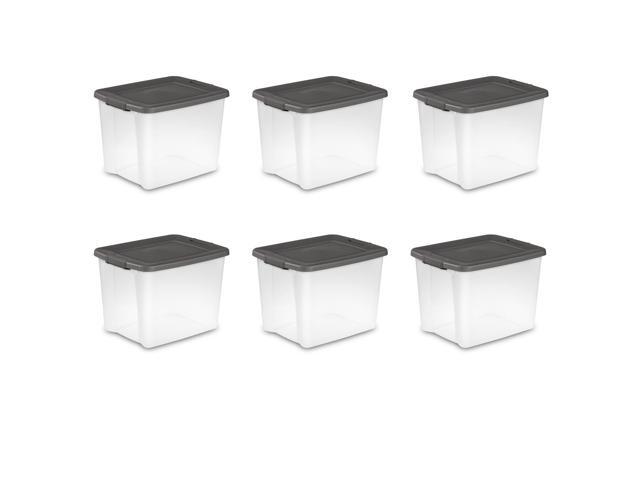 Sterilite 50-Quart Shelf Tote 19376406 6-Pack