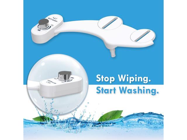 BUTT BUDDY - Bidet Toilet Seat Attachment & Fresh Water Sprayer (Easy to Install Non-Electric Self-Cleaning Nozzle Gentle Wash Healthy...