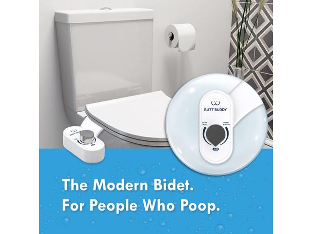 BUTT BUDDY - Bidet Toilet Seat Attachment & Fresh Water Sprayer (Easy to Install Non-Electric Self-Cleaning Nozzle Gentle Wash Healthy...