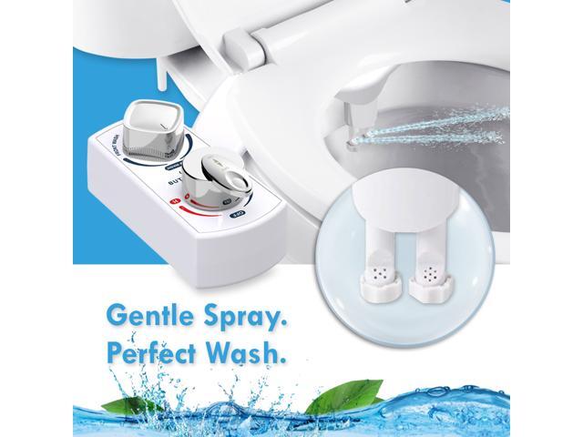 BUTT BUDDY Spa - Bidet Toilet Seat Attachment & Fresh Water Sprayer (Cool & Warm Temperature Control Easy Setup, Universal Fit, Non-Electric ...