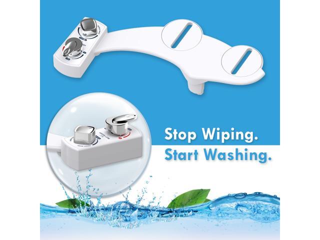 BUTT BUDDY Spa - Bidet Toilet Seat Attachment & Fresh Water Sprayer (Cool & Warm Temperature Control Easy Setup, Universal Fit, Non-Electric ...
