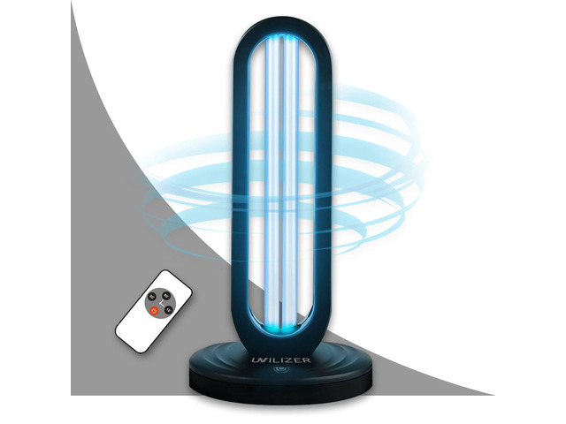 UVILIZER Tower - UV Light Sanitizer & Ultraviolet Lamp with Remote Control (UV-C Cleaner for Home, Room, Office 38W UVC Disinfection Bulb Kill...