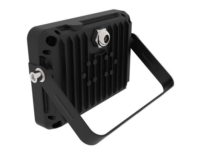 J & H LED 70-Watt Equivalent Outdoor Integrated LED Flood Light, 1200 Lumens, Dusk to Dawn Compatible Security Light