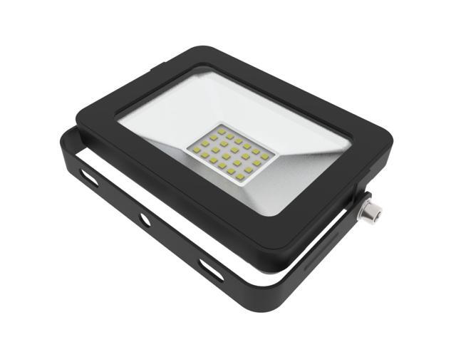 J & H LED 70-Watt Equivalent Outdoor Integrated LED Flood Light, 1200 Lumens, Dusk to Dawn Compatible Security Light