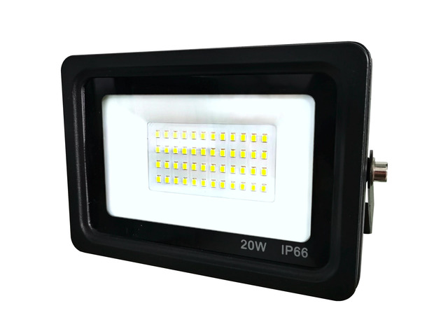 J & H LED 20W LED Outdoor Black Adjustable Security Flood Light