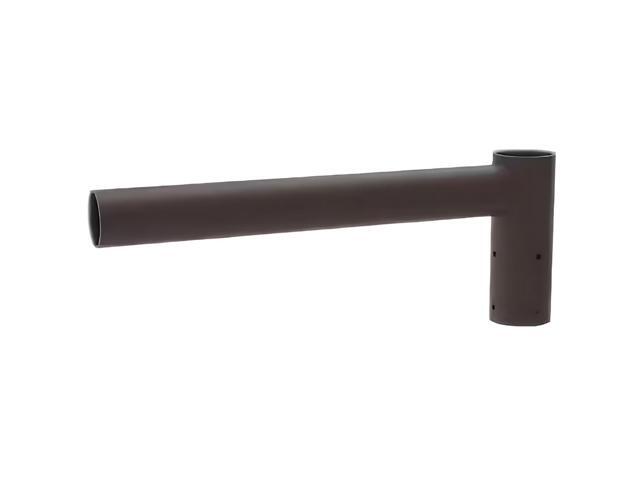 J & H LED 12 in. 180-Degree Single Spoke Mounting Bracket Tenon Adapter for LED Outdoor Pole Lights