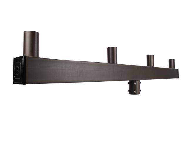 J & H LED 64 in. 180-Degree Quad In-Line Low Profile Bullhorn Mounting Bracket Tenon Adapter for Round Outdoor Pole Lights, Industrial Supplies